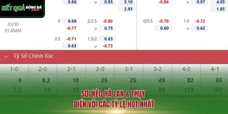 Soi kèo Hà Lan & Thụy Điển với các tỷ lệ hot nhất
